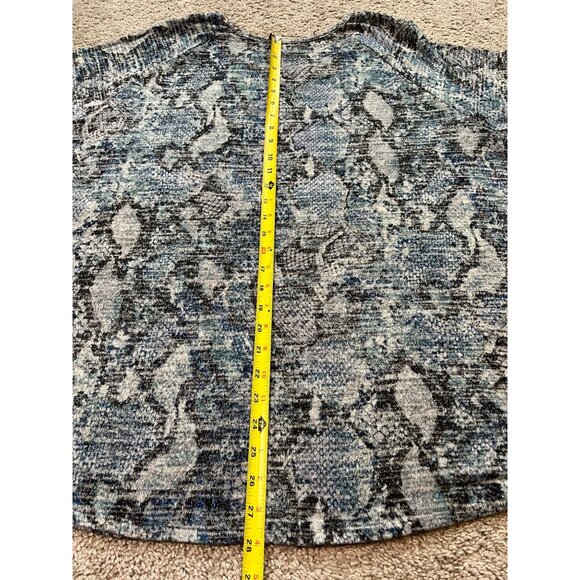 Cha Cha Vente Womens Blue & Gray Snake Print Tunic Top Size 2X - Picture 5 of 8